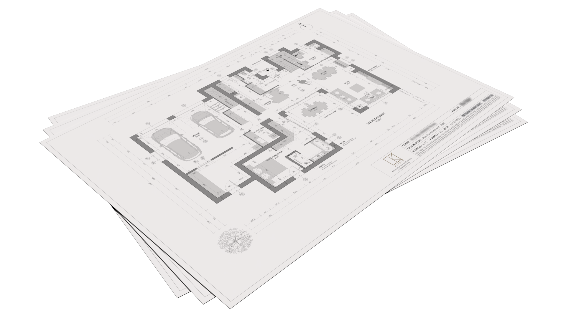 NF0004.02 - KARREA Architecture intérieure visualisation 3d photoréaliste plan technique détaillé Vannes